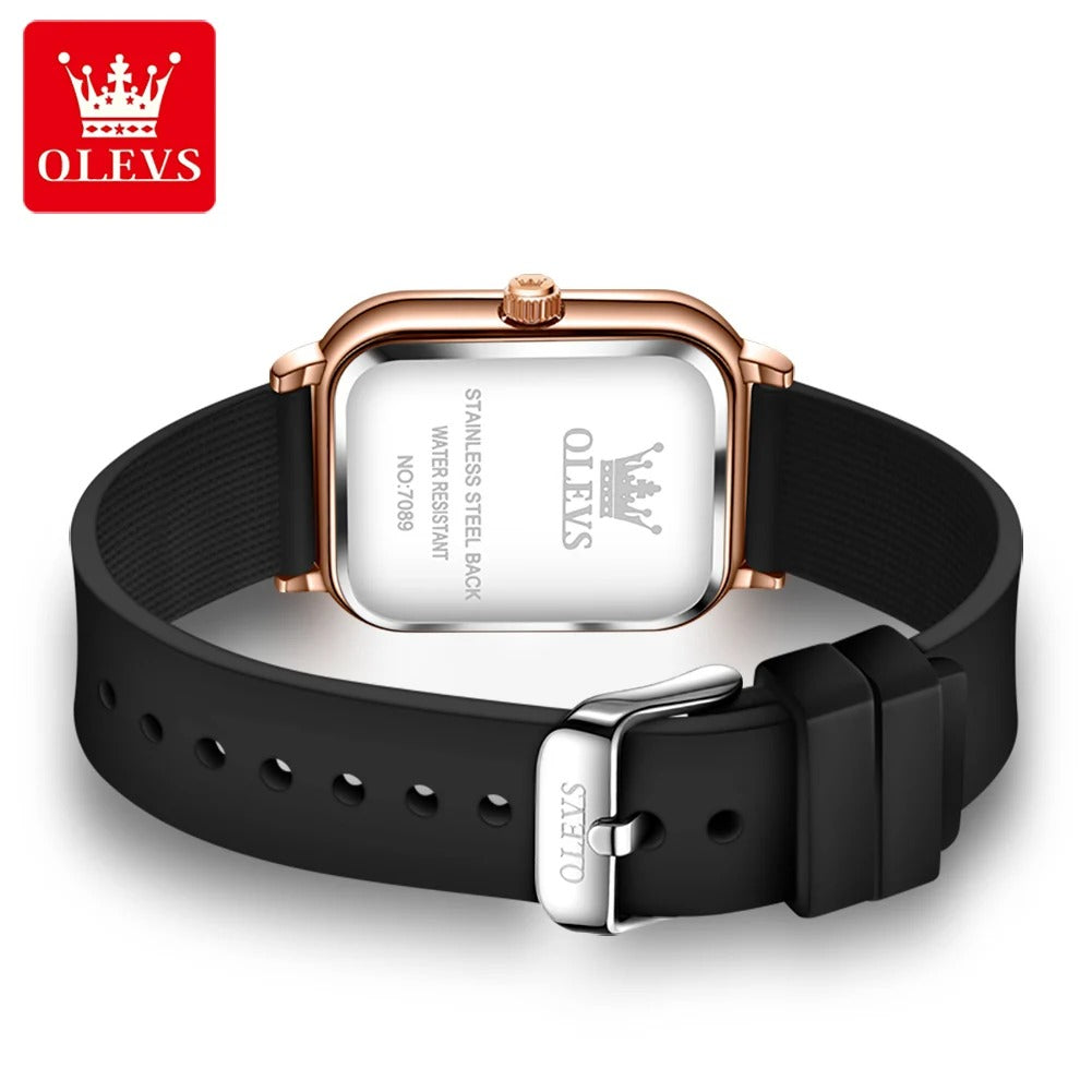 OLEVS Silicone Strap Watch