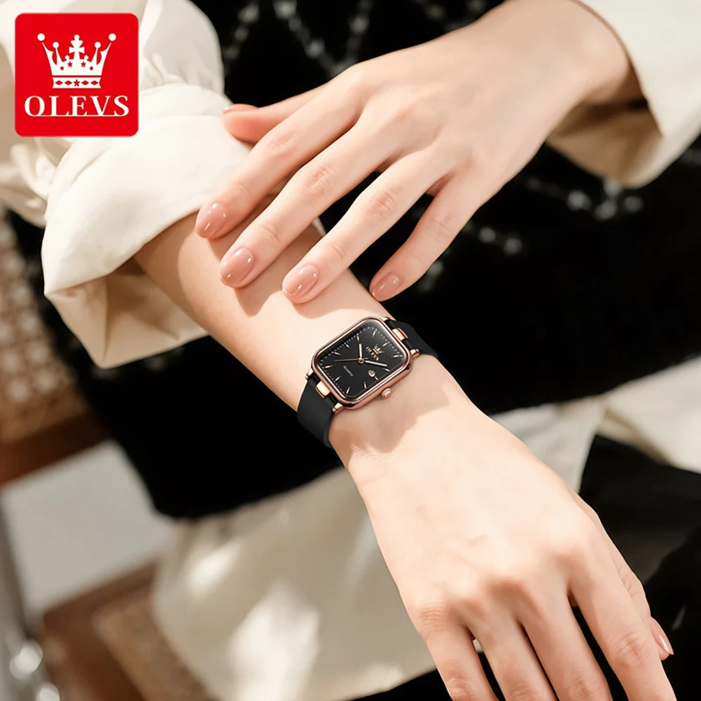 OLEVS Silicone Strap Watch