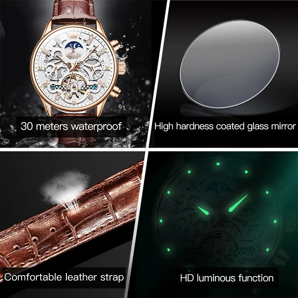 OLEVS Hollow Automatic Watch